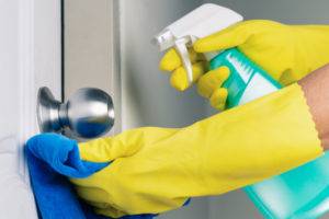 Cleaning Doorknob