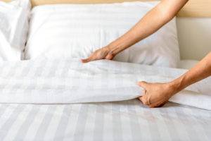 Cleaner Making Bed